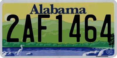 AL license plate 2AF1464