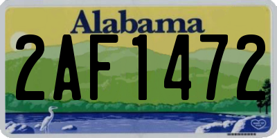 AL license plate 2AF1472