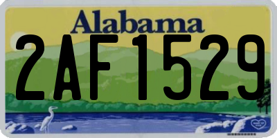 AL license plate 2AF1529
