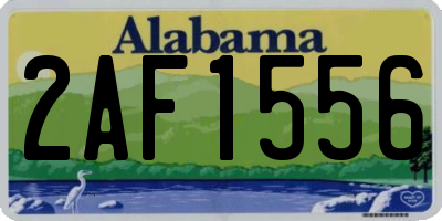 AL license plate 2AF1556
