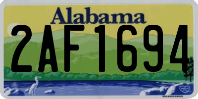 AL license plate 2AF1694