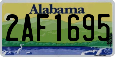 AL license plate 2AF1695