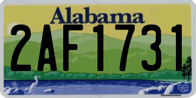 AL license plate 2AF1731