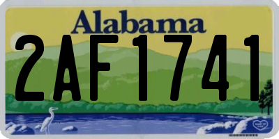AL license plate 2AF1741