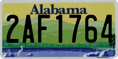 AL license plate 2AF1764