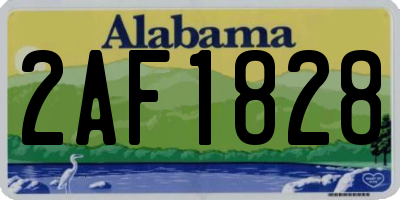 AL license plate 2AF1828