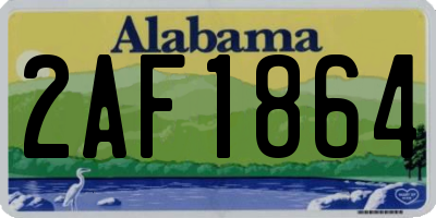 AL license plate 2AF1864