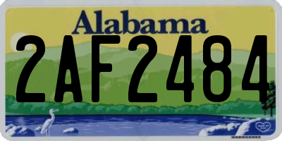 AL license plate 2AF2484