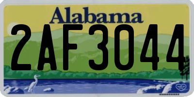 AL license plate 2AF3044