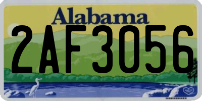 AL license plate 2AF3056