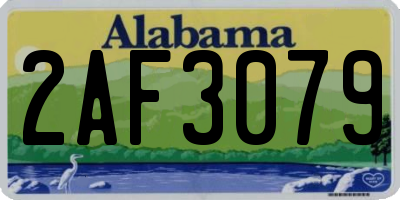 AL license plate 2AF3079