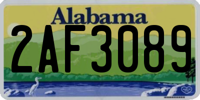 AL license plate 2AF3089