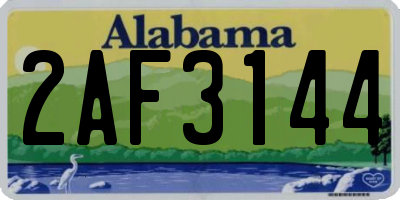 AL license plate 2AF3144
