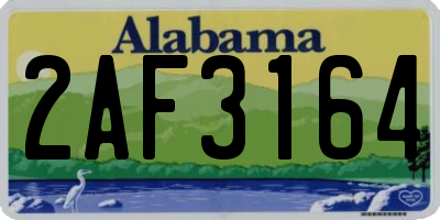 AL license plate 2AF3164