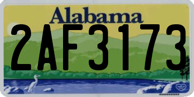 AL license plate 2AF3173