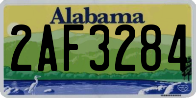 AL license plate 2AF3284