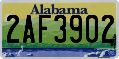 AL license plate 2AF3902