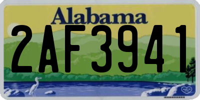 AL license plate 2AF3941