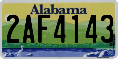 AL license plate 2AF4143