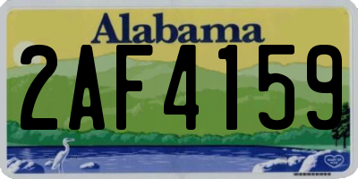 AL license plate 2AF4159