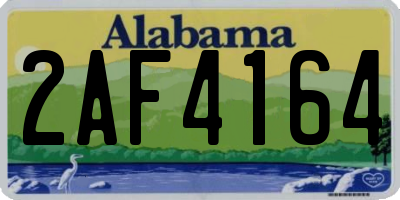 AL license plate 2AF4164