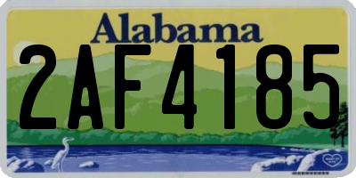 AL license plate 2AF4185