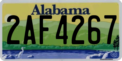 AL license plate 2AF4267