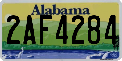 AL license plate 2AF4284