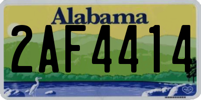 AL license plate 2AF4414