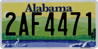 AL license plate 2AF4471