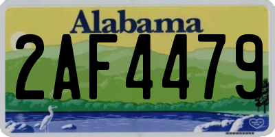 AL license plate 2AF4479