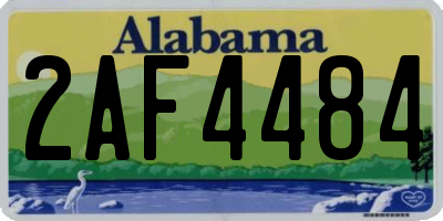 AL license plate 2AF4484