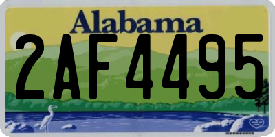 AL license plate 2AF4495