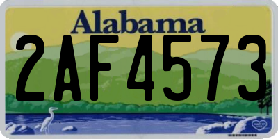 AL license plate 2AF4573