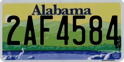 AL license plate 2AF4584