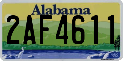 AL license plate 2AF4611