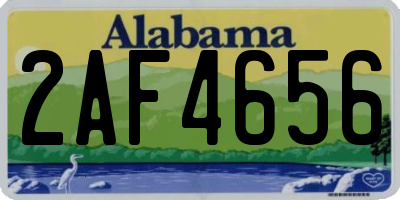 AL license plate 2AF4656