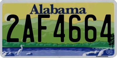 AL license plate 2AF4664