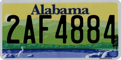 AL license plate 2AF4884