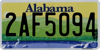 AL license plate 2AF5094