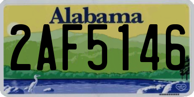 AL license plate 2AF5146