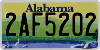 AL license plate 2AF5202