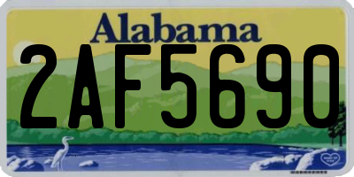 AL license plate 2AF5690