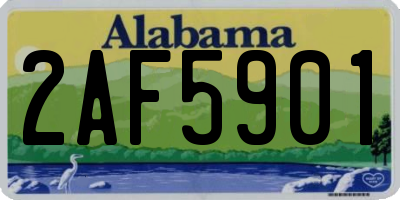 AL license plate 2AF5901