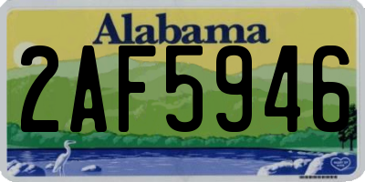 AL license plate 2AF5946