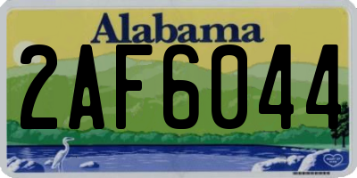 AL license plate 2AF6044
