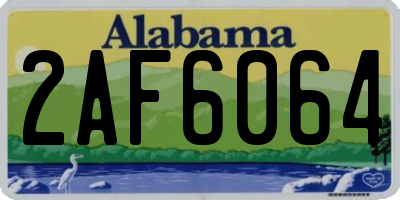AL license plate 2AF6064