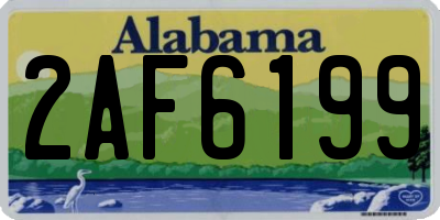 AL license plate 2AF6199