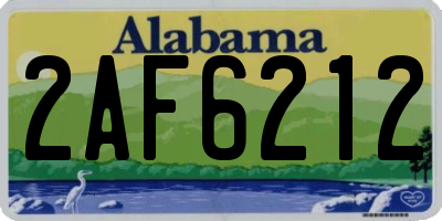 AL license plate 2AF6212