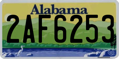 AL license plate 2AF6253